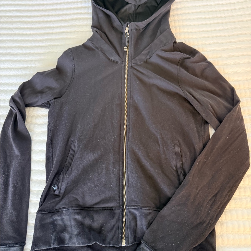 Lululemon Athletica Black Women's Full-Zip Hooded Jacket